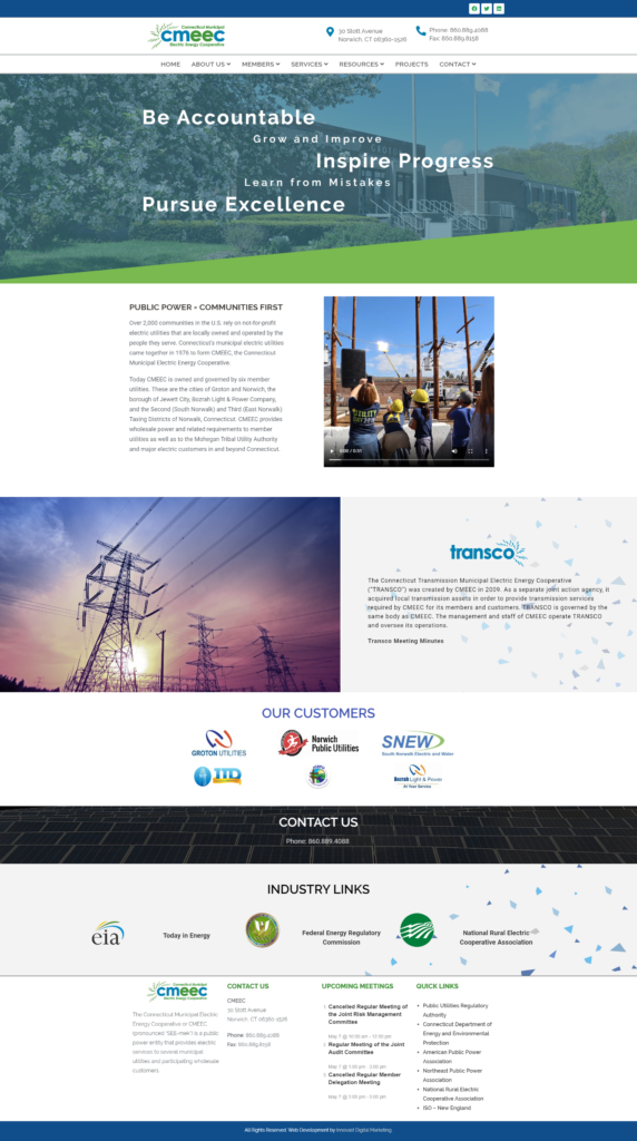 CMEEC website by Innovast Digital Marketing