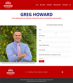 Elect Greg Howard for Stonington No Stonington and Ledyard CT