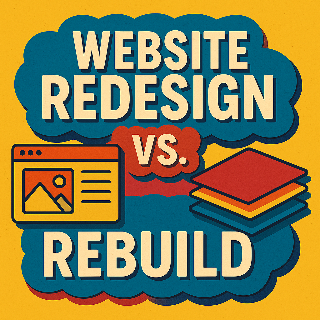 website redesign vs. rebuild