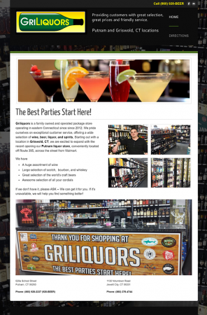 Package Store website by innovast