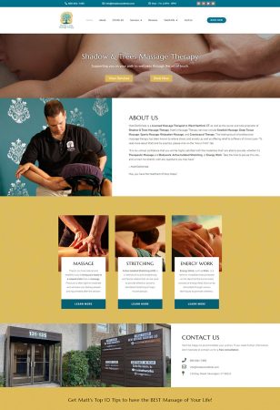 Massage Therapy Website Design by Innovast