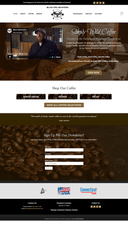 Coffee company ecommerce website by Innovast Digital Marketing