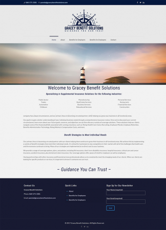 insurance company website by innovast