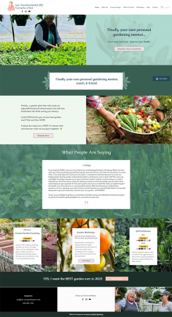 Jan Mallet garden consultant website on Wix by Innovast